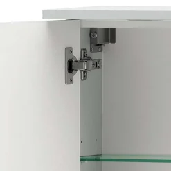 1-türiger Spiegelschrank fürs Bad in Weiß - Nuszaleva^Wohnen