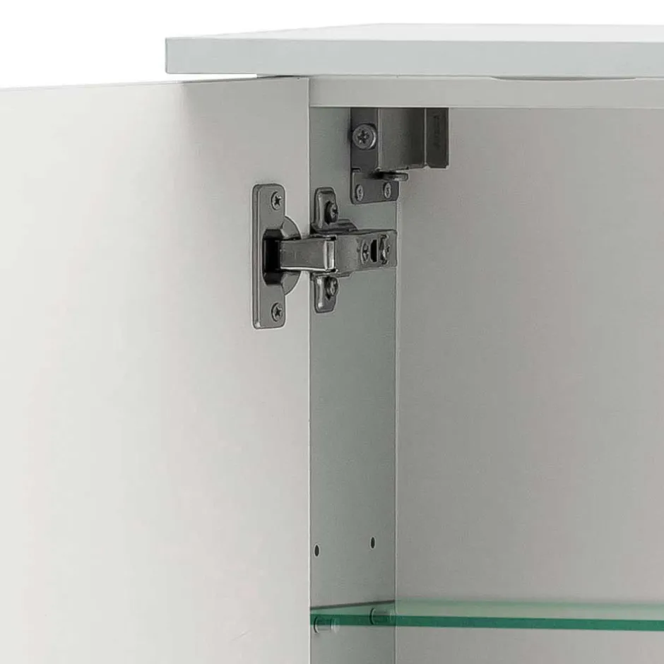 1-türiger Spiegelschrank fürs Bad in Weiß - Nuszaleva^Wohnen