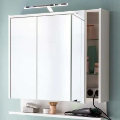 3-türiger Spiegelschrank mit Ablage - Asinaras^Wohnen New