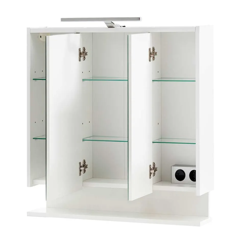 3-türiger Spiegelschrank mit Ablage - Asinaras^Wohnen New