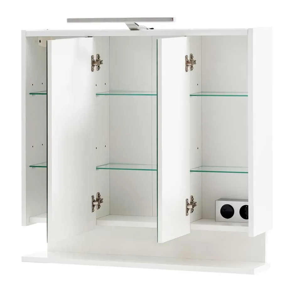 3-türiger Spiegelschrank mit Ablage - Asinaras^Wohnen New