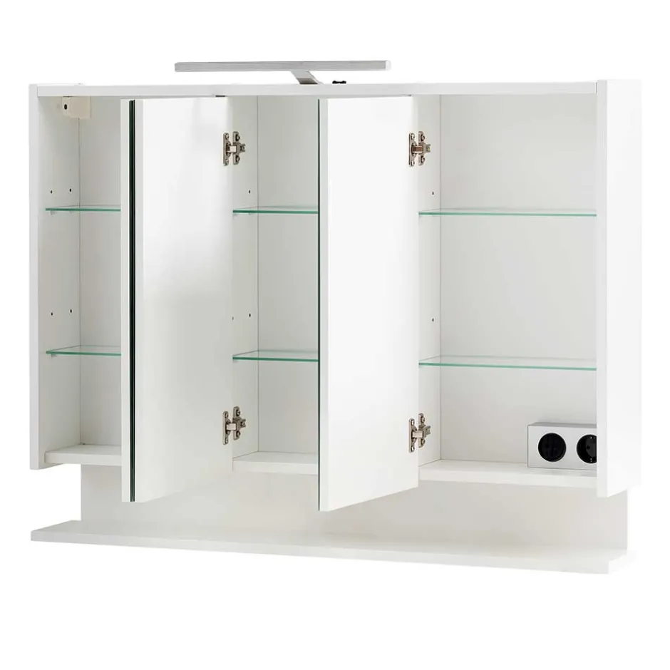 3-türiger Spiegelschrank mit Ablage - Asinaras^Wohnen New