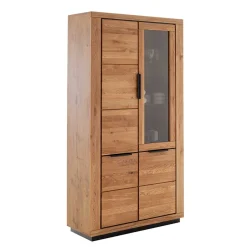 4-türiger Vitrinenschrank teilmassiv - Vlacoma^Wohnen Clearance