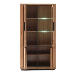 4-türiger Vitrinenschrank teilmassiv - Vlacoma^Wohnen Clearance