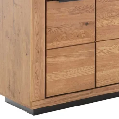 4-türiger Vitrinenschrank teilmassiv - Vlacoma^Wohnen Clearance