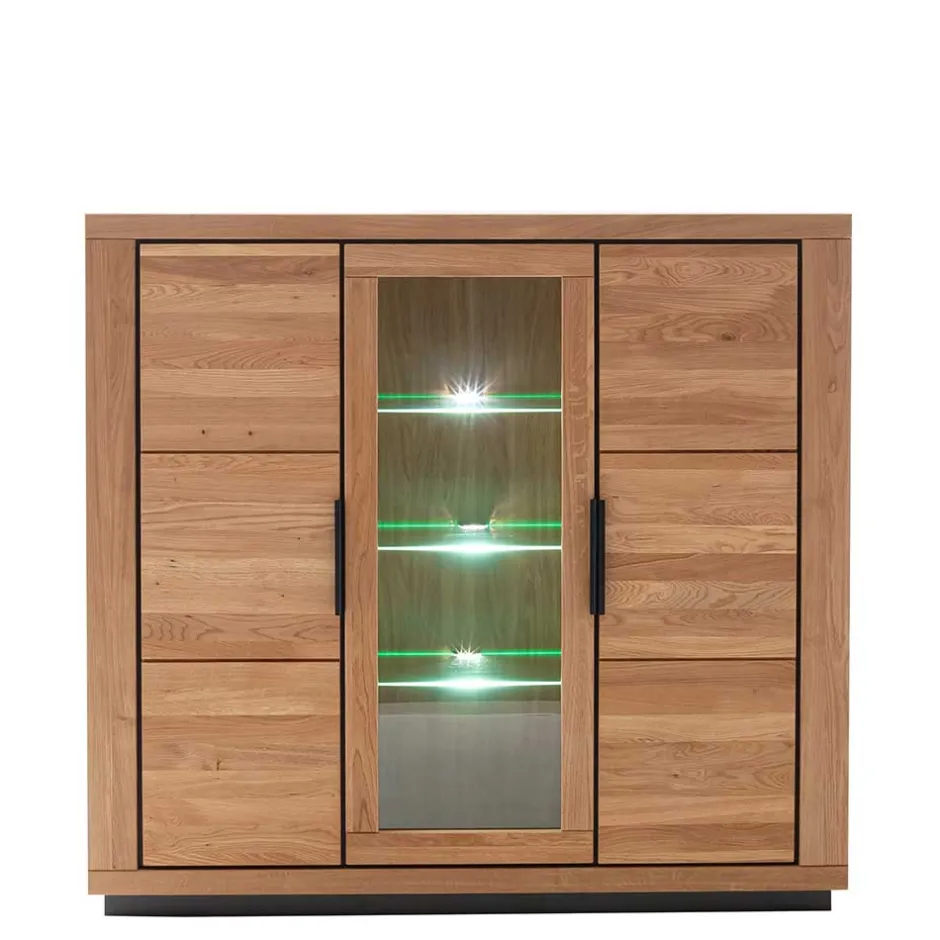 Wohnen 3-türiger Wohnzimmerschrank 153x142x40 cm - Vlacoma