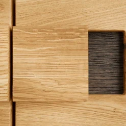 Wohnen 2-türiger Wohnzimmerschrank mit LED Beleuchtung - Xeddos