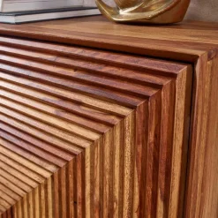 Wohnen 3-türiges Designer Sideboard aus Massivholz - Madrino