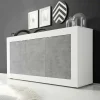 3-türiges Design-Sideboard in Beton Dekor - Narandu^Wohnen