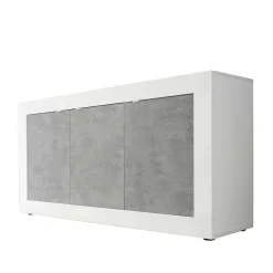 3-türiges Design-Sideboard in Beton Dekor - Narandu^Wohnen