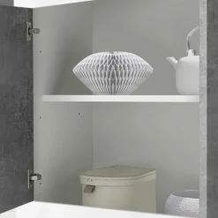 3-türiges Design-Sideboard in Beton Dekor - Narandu^Wohnen