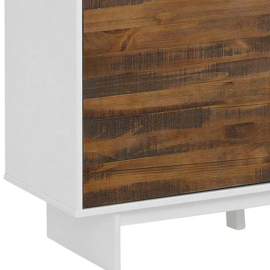 Wohnen 4-türiges Highboard im Scandi Chic - Chihu