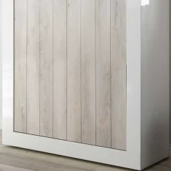 2-türiges Highboard in Dekor Pinie Weiß - Merenda^Wohnen