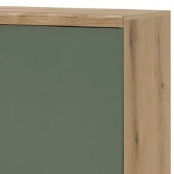 4-türiges Highboard in Graugrün und Wildeiche - Oliva^Wohnen Sale
