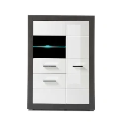 3-türiges Highboard mit Glas Einsatz - Istensa^Wohnen Online