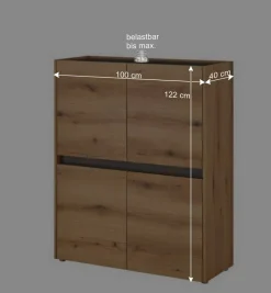 Wohnen 4-türiges Highboard modern - Colomania