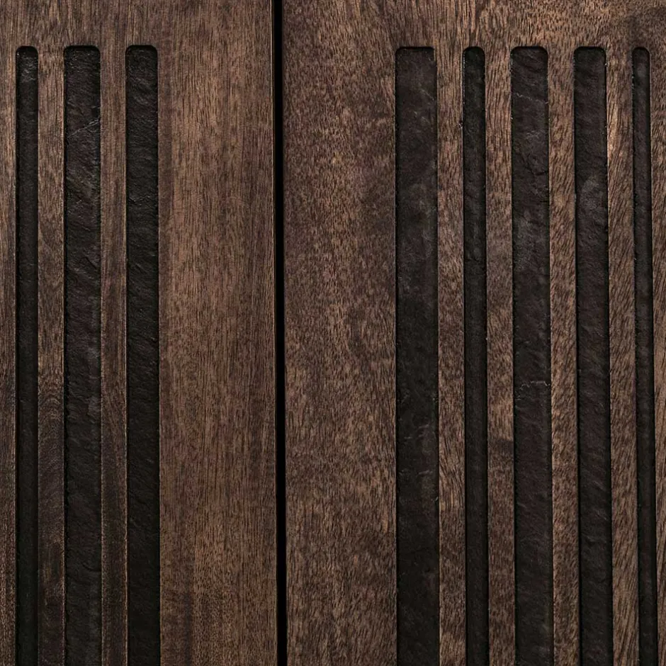 3-türiges Holz Sideboard mit Bügelgestell - Lyrica^Wohnen Discount