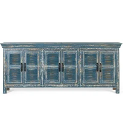 6-türiges Sideboard in Blau - Enrossino^Wohnen New