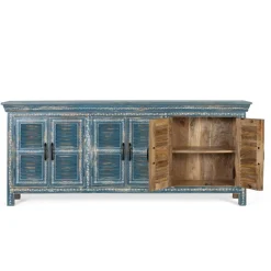 6-türiges Sideboard in Blau - Enrossino^Wohnen New