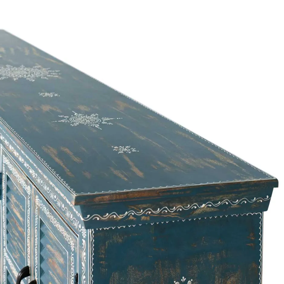 6-türiges Sideboard in Blau - Enrossino^Wohnen New