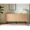 4-türiges Sideboard in Eiche Stone - Jaskin^Wohnen Discount