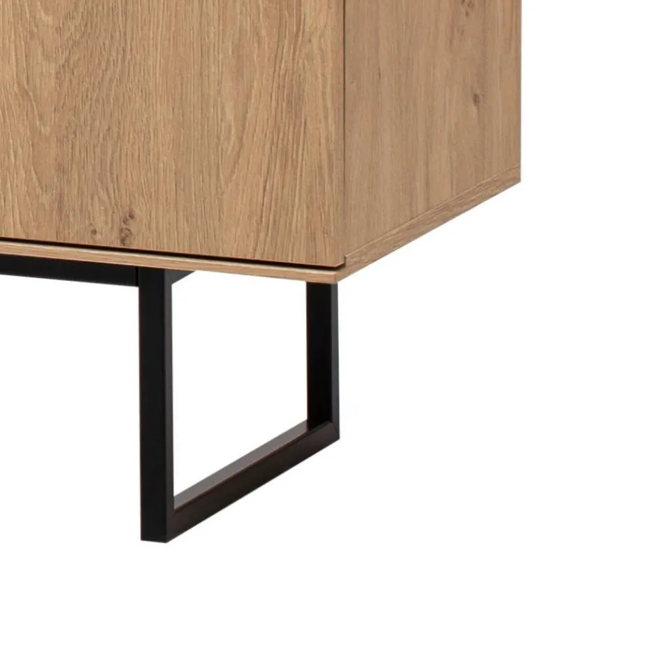 4-türiges Sideboard in Eiche Stone - Jaskin^Wohnen Discount