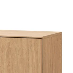 4-türiges Sideboard in Eiche Stone - Jaskin^Wohnen Discount