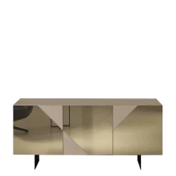 3-türiges Sideboard mit Spiegelglas in Bronze - Razepta^Wohnen Hot