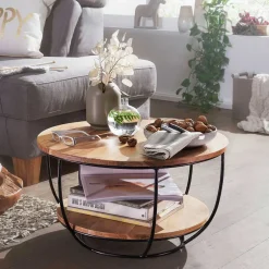 Trommelform Couchtisch mit offenem Gestell - Mojito^Wohnen Hot