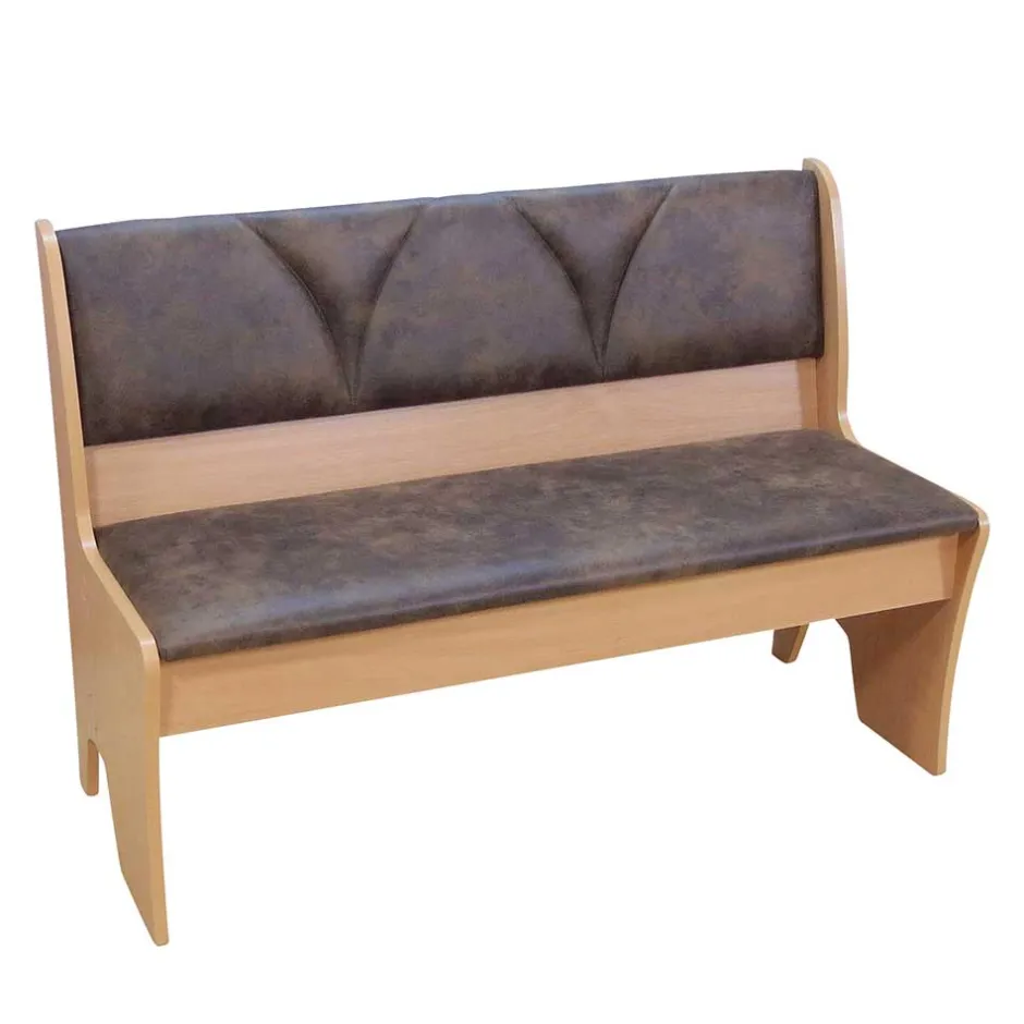 Wohnen Truhenbank für 2 Personen Zecos in Vintage Braun