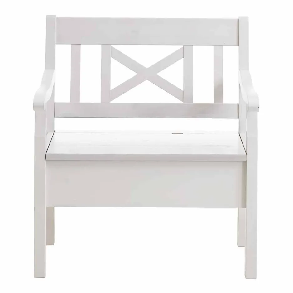 Wohnen Truhenbank Onesti in Weiß