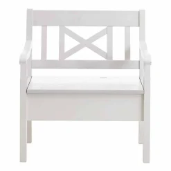 Wohnen Truhenbank Onesti in Weiß