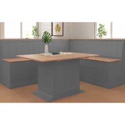 Truhen-Eckbank mit vier Sitzplätzen - Bernau^Wohnen Discount