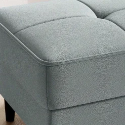 Wohnen Truhenhocker in Mintgrün Strukturstoff - Talateo