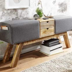 Turnbock Design Bank mit zwei Schubladen - Ruamantico^Wohnen Clearance