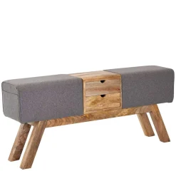 Turnbock Design Bank mit zwei Schubladen - Ruamantico^Wohnen Clearance