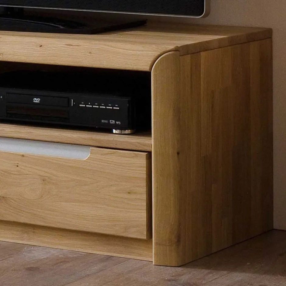 TV Anbauwand Croconia aus Wildeiche Massivholz (vierteilig)^Wohnen Hot