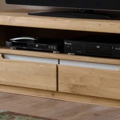 TV Anbauwand Croconia aus Wildeiche Massivholz (vierteilig)^Wohnen Hot