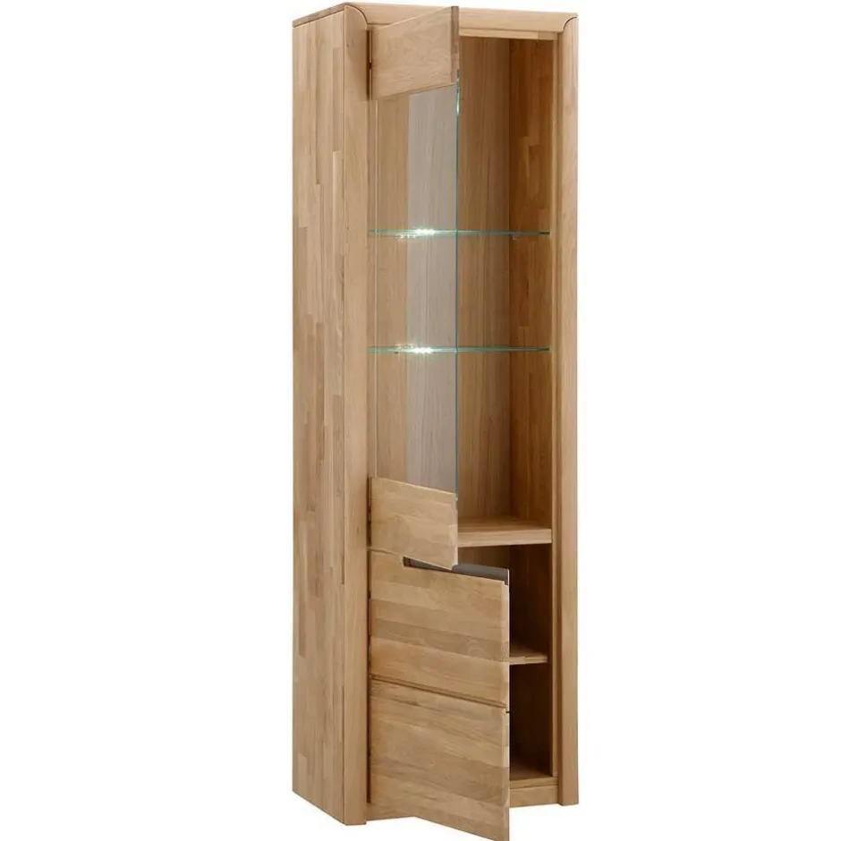 TV Anbauwand Croconia aus Wildeiche Massivholz (vierteilig)^Wohnen Hot