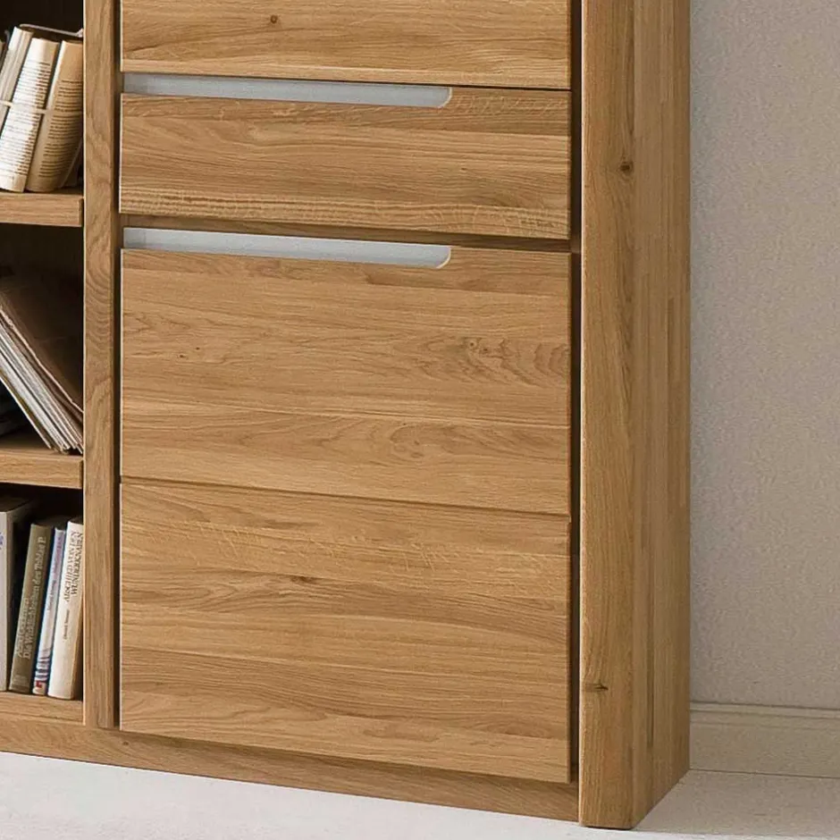 TV Anbauwand Croconia aus Wildeiche Massivholz (vierteilig)^Wohnen Hot