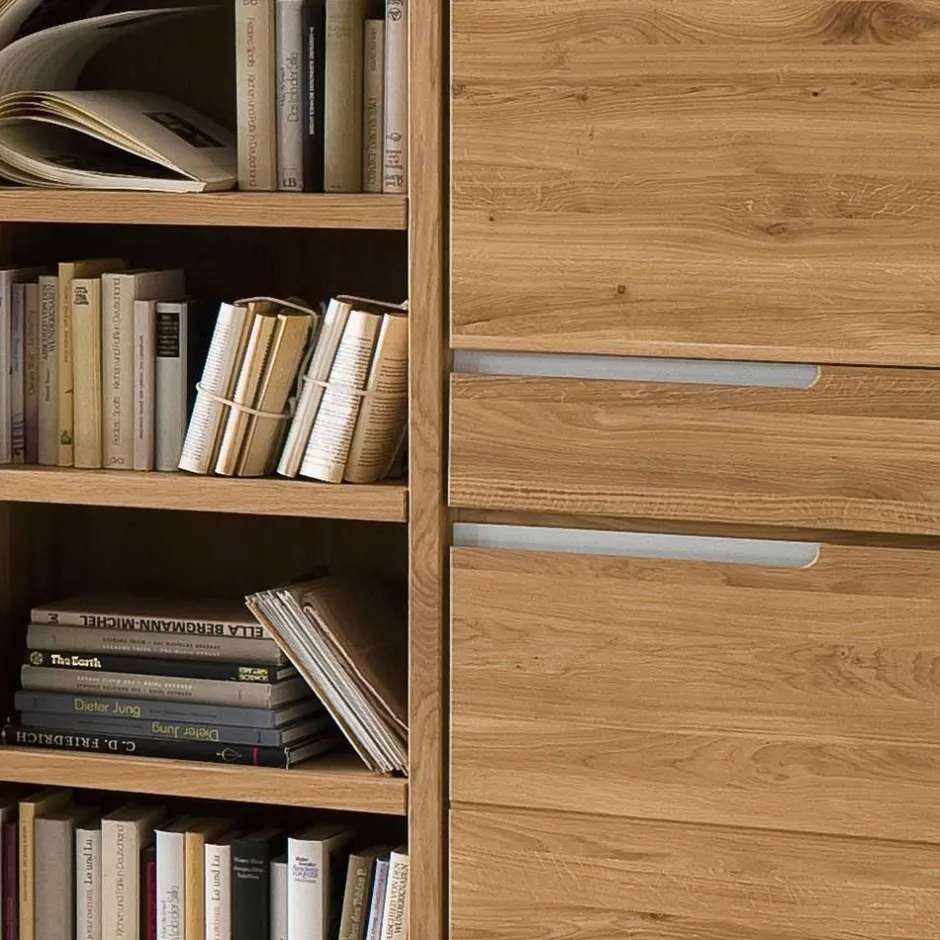 TV Anbauwand Croconia aus Wildeiche Massivholz (vierteilig)^Wohnen Hot