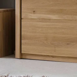 TV Anbauwand Croconia aus Wildeiche Massivholz (vierteilig)^Wohnen Hot