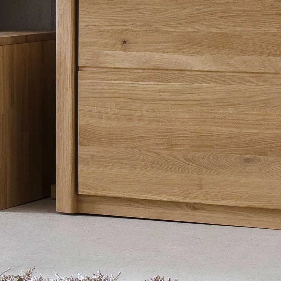 TV Anbauwand Croconia aus Wildeiche Massivholz (vierteilig)^Wohnen Hot