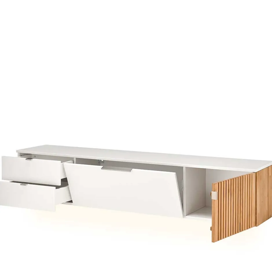 Wohnen TV Anbauwand Designmöbel Set - Miloris (dreiteilig)