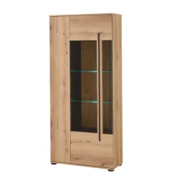 Wohnen TV Anbauwand in Eiche - Brocus (vierteilig)