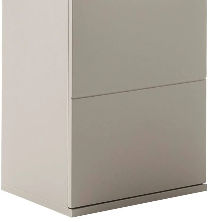 Wohnen TV Anbauwand Möbel in Grau - Teorina (dreiteilig)