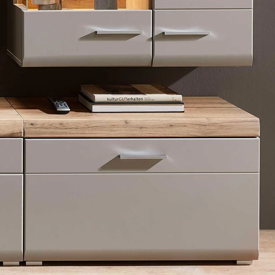 TV Anbauwand Möbel mit LED Licht - Fraguca (fünfteilig)^Wohnen Best