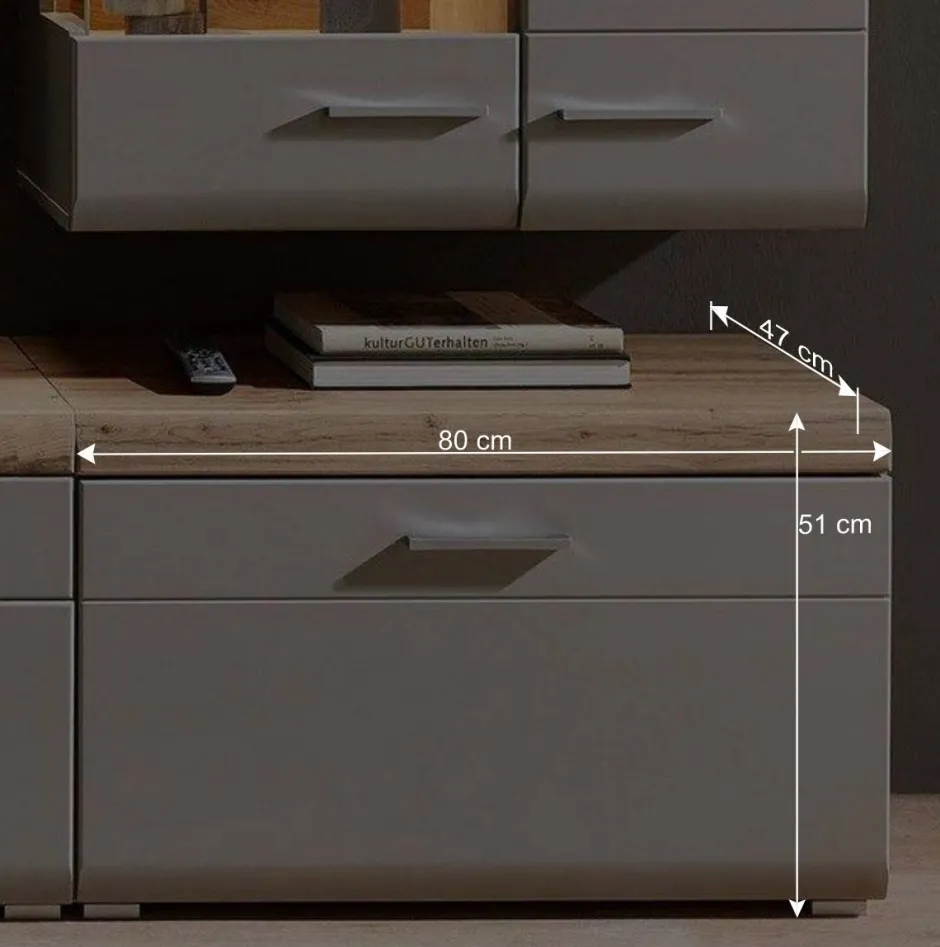 TV Anbauwand Möbel mit LED Licht - Fraguca (fünfteilig)^Wohnen Best