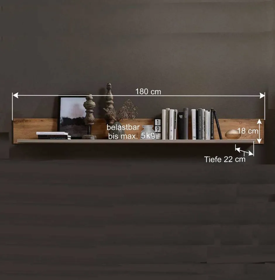 TV Anbauwand Möbel mit LED Licht - Fraguca (fünfteilig)^Wohnen Best