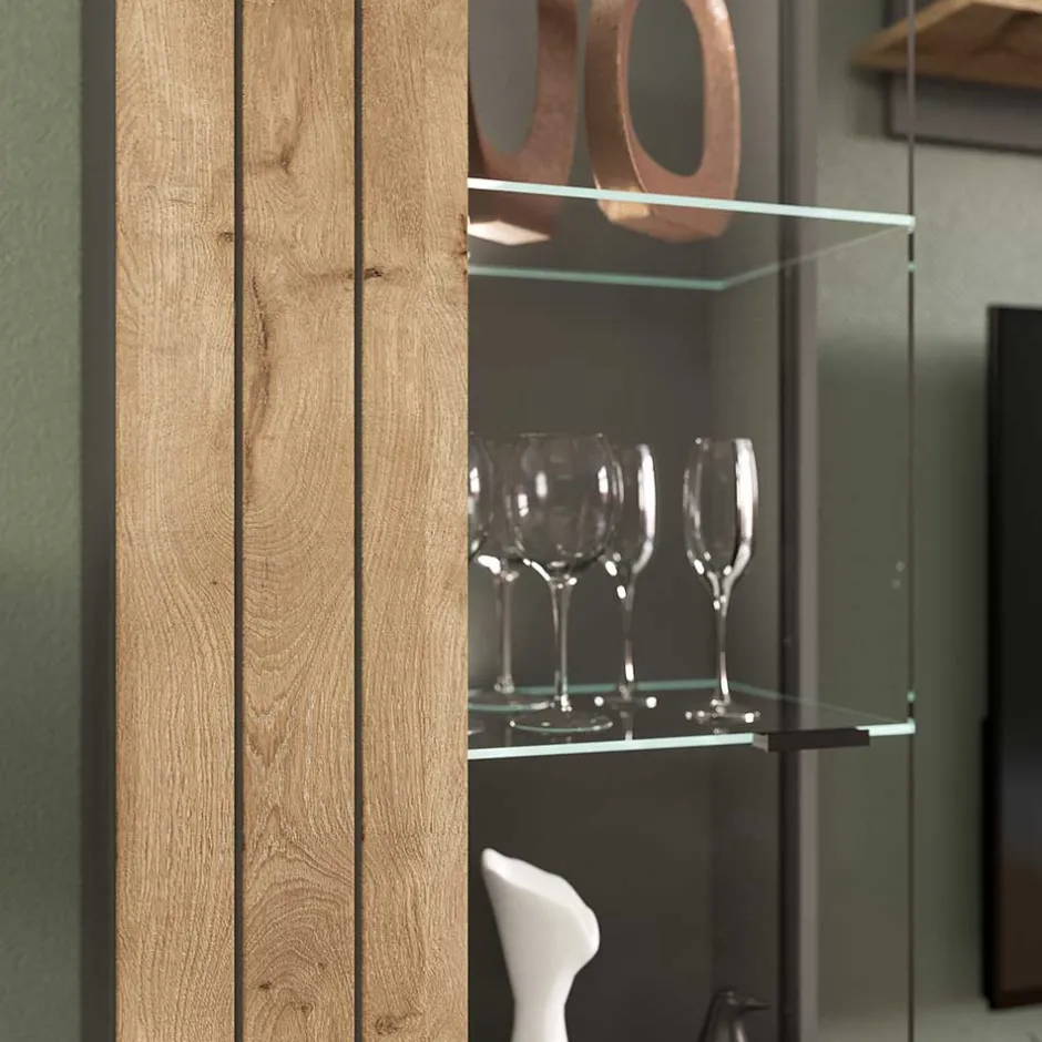 TV Anbauwand Möbel-Kombi modern - Scarlett (dreiteilig)^Wohnen